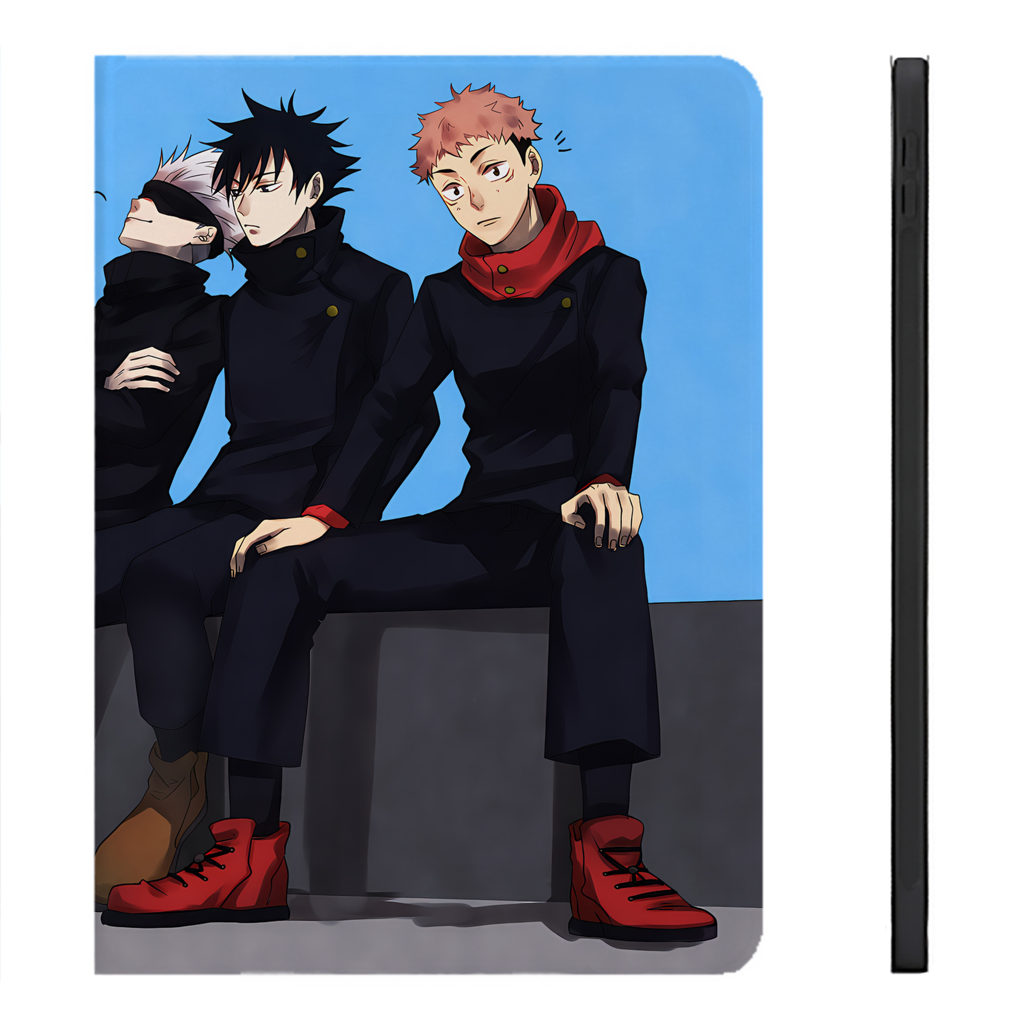（画像用） 呪術廻戦 Jujutsu Kaisen IPadケース ペンホルダー付き ブックスタイルデザイン